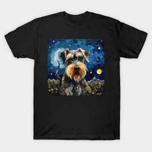 Standard Schnauzer Painting T-Shirt